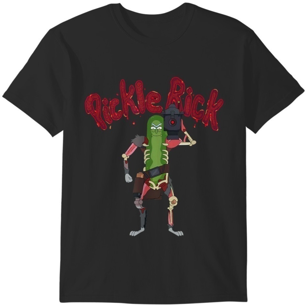 Rick And Morty Pickle Sci Fi Cartoon Humor Graphic T-Shirt